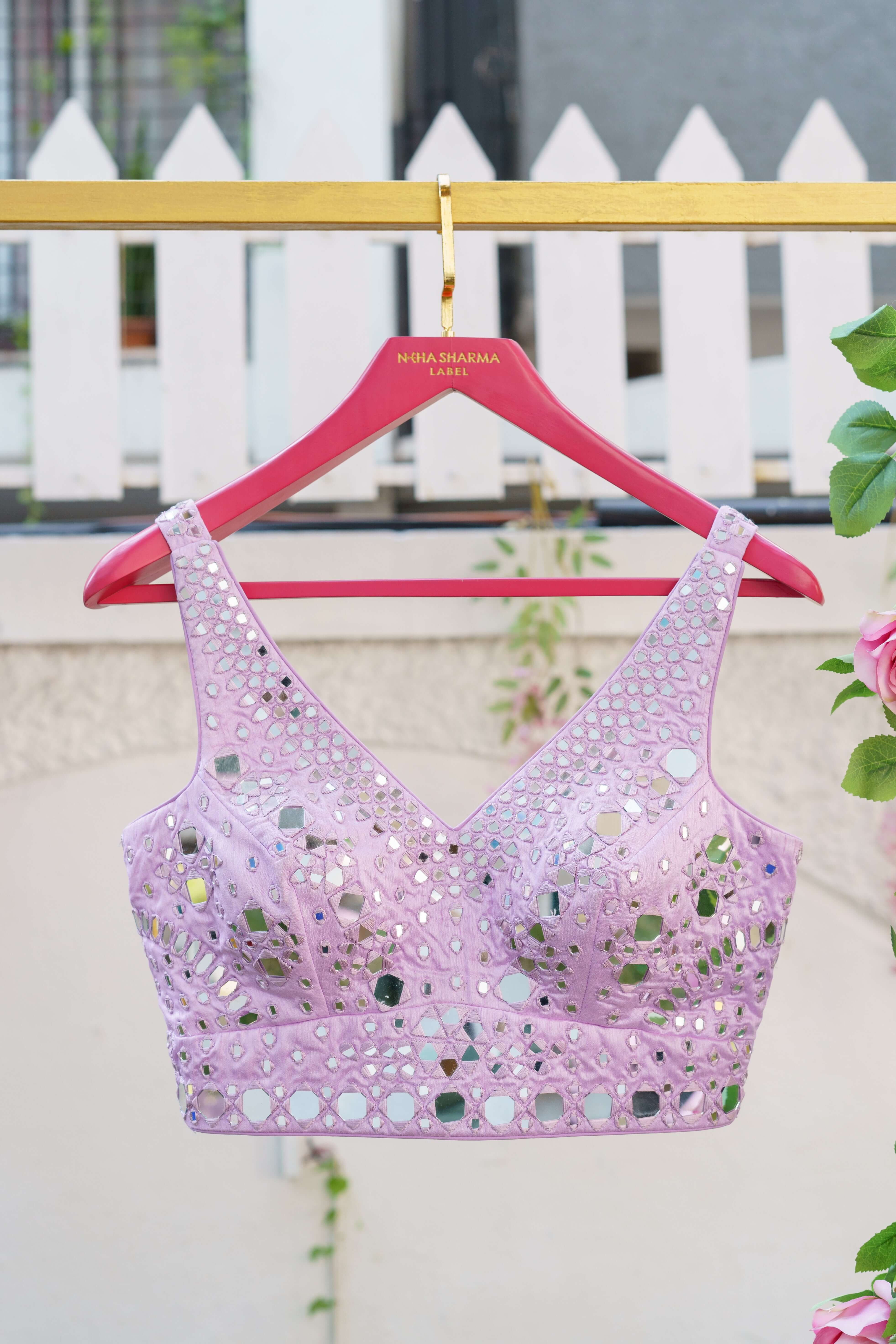 Mirrored Majesty Light Purple Blouse